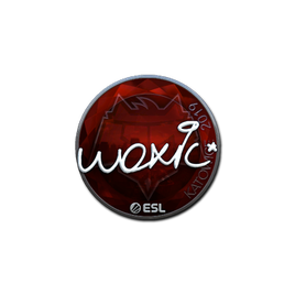 Наклейка | woxic (металлическая) | Катовице-2019
