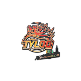 Наклейка | Tyloo (голографическая) | Стокгольм 2021