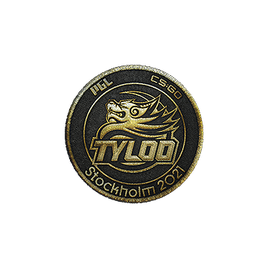 Нашивка | Tyloo (золотая) | Стокгольм-2021