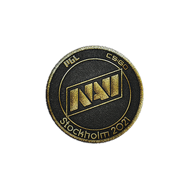 Нашивка | Natus Vincere (золотая) | Стокгольм-2021